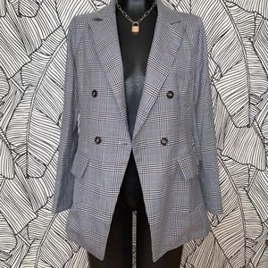 Oversized Plaid Blazer